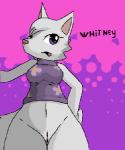 abstract_background anthro anthrofied biped bottomless clothed clothing female genitals navel open_mouth pussy simple_background solo standing kaivolate raptorkou animal_crossing nintendo whitney_(animal_crossing) arctic_wolf canid canine canis mammal wolf aliasing digital_media_(artwork) low_res