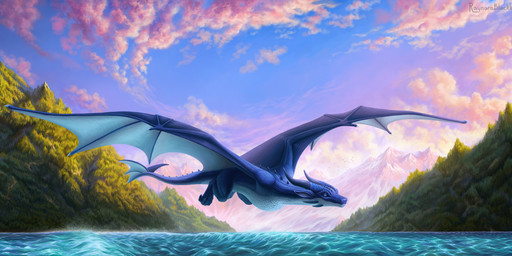blue_body blue_scales cloud detailed_background feral high_detail horn male membrane_(anatomy) membranous_wings mountain scales solo sunset water wings raynarablackk european_mythology mythology korvyn dragon mythological_creature mythological_scalie scalie western_dragon wyvern 2025 digital_media_(artwork) full-length_portrait hi_res portrait