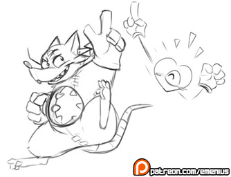 anthro blush cheering clothing duo gesture gloves hand_gesture handwear hole_(anatomy) long_tail looking_aside patreon_logo patreon_username pointing raised_finger raised_index_finger smile surgical_suture tail teeth text wounded emenius mad_rat_dead nippon_ichi_software patreon heart_(mad_rat_dead) mad_rat_(mad_rat_dead) animate_inanimate mammal murid murine rat rodent 2020 black_and_white digital_drawing_(artwork) digital_media_(artwork) english_text hi_res monochrome sketch url