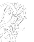 anthro flexing flexing_bicep flexing_both_biceps flexing_muscles flexing_pec male muscular shirtless shirtless_male solo genjii mythology nintendo pokemon ancient_pokemon apex_build_koraidon dragon generation_9_pokemon koraidon legendary_pokemon mythological_creature mythological_scalie paradox_pokemon pokemon_(species) scalie absurd_res hi_res monochrome