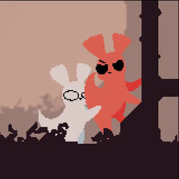 ambiguous_gender anthro duo face_in_ass fart fart_fetish thegreensly rain_world videocult hunter_(rain_world) survivor_(rain_world) animated short_playtime video