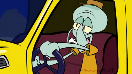 accident anthro black_text blue_body blue_eyes blue_sky bridge brown_eyes buckteeth caution_stripes clothing destruction directional_arrow driving driving_truck duo flower_cloud_(spongebob) freckles glistening glistening_eyes green_grass green_leaves greeting hat headgear headwear humor live_action logo male north_carolina one_way_sign pink_tongue real red_freckles red_mouth rental road road_sign sand screaming shirt sky steering_wheel stop_sign talking_to_another talking_to_self teeth tentacles text tongue topwear truck vehicle vehicle_destruction white_text yellow_body yellow_clothing yellow_hat yellow_headwear yellow_shirt yellow_text yellow_topwear anonymousmike 11foot8_bridge absolutenutcase162 nickelodeon penske_corporation real_world spongebob_squarepants spongebob_squarepants_(character) squidward_tentacles cephalopod coleoid marine mollusk octopodiform octopus sea_sponge 16:9 2025 animated english_audio english_text hi_res meme mixed_media short_playtime sound webm widescreen