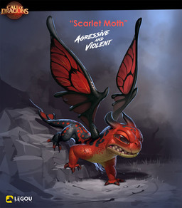 ambiguous_gender angry feral grass horn insect_wings lepidopteran_wings plant red_body red_scales rock scales sharp_teeth solo tail teeth text wings paul_mafayon call_of_dragons mythology dragon fairy_dragon mythological_creature mythological_scalie scalie 2024 digital_media_(artwork) english_text hi_res official_art