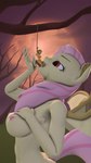3d_(artwork) 4k 9:16 absurd_res alternate_species anthro anthrofied applejack_(mlp) blonde_hair bound branch breasts digital_media_(artwork) duo extreme_size_difference fangs female female/female flutterbat_(mlp) fluttershy_(mlp) forced friendship_is_magic hair hands_tied hanging_by_wrists hanging_from_branch hasbro hi_res imminent_vore looking_down macro micro moon my_little_pony nipples nude open_mouth orange_body pink_hair plant plantigrade size_difference source_filmmaker_(artwork) spread_wings story story_in_description stuffguy123 teeth tongue tongue_out tree vore wings yellow_body