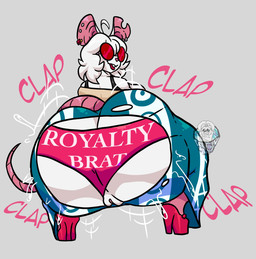 anthro ass_clapping big_butt bodily_fluids bottomwear butt clothed clothing eyewear female flared_penis genitals hair huge_butt hyper hyper_butt looking_at_viewer looking_back open_mouth pants pattern_bottomwear pattern_clothing penis rear_view red_eyewear simple_background solo solo_focus sweat thick_thighs torn_bottomwear torn_clothing torn_pants twerking vulva white_body white_hair wide_hips cantonmesh forbidden_pants bella_(cantonmesh) mammal murid murine rat rodent digital_media_(artwork) hi_res