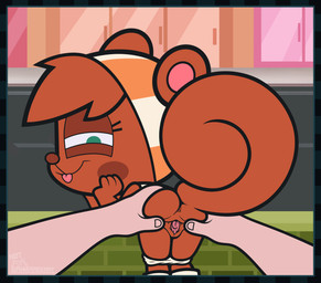 anthro anus bent_over big_head bodily_fluids boots bottomwear brown_anus brown_body brown_ears brown_fur brown_hair brown_nose brown_tail buckteeth cheek_markings cheek_spots clothed clothed_anthro clothing clothing_aside curled_tail curvy_figure detailed_background dripping duo eyelashes facial_markings female fingers first_person_view footwear fur genital_fluids genital_focus genitals glass green_eyes hair hand_on_butt hand_on_face hand_on_vulva head_markings human_on_anthro human_pov humanoid_genitalia interspecies kerchief leaning leaning_forward loli long_eyelashes looking_at_viewer looking_back looking_back_at_viewer male male/female markings multicolored_body multicolored_clothing multicolored_kerchief on_model on_style panties panties_down partially_clothed pink_inner_ear pov_hands raised_leg rear_view road seductive seductive_mouth shirt shoes short_hair skirt smile smiling_at_viewer solo_focus spread_anus spread_vulva spreading squirrel_tail squish style_emulation tail teeth thick_tail tongue tongue_out topwear two_tone_body two_tone_clothing underwear underwear_down vaginal_fluids vulva vulva_focus wall_(structure) wet white_clothing white_panties white_shirt white_topwear white_underwear young young_anthro young_female third-party_edit unknown_artist murphy_and_mitzi mitzi_(ajmarekart) human mammal rodent sciurid tree_squirrel digital_drawing_(artwork) digital_media_(artwork) hi_res