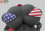 3d_(artwork) 3d_animation american_flag_bikini animated anthro areola big_breasts bikini black_body black_fur breast_expansion breast_focus breasts clothing digital_media_(artwork) expansion female flag_bikini fur generation_5_pokemon hair hat headgear headwear huge_breasts hyper long_hair low-angle_view nintendo nipples no_sound oleanderin pokemon pokemon_(species) red_areola red_hair red_nipples solo swimwear two-piece_swimsuit wardrobe_malfunction webm zoroark zoroark_(bom39)