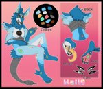 anthro blue_body blue_fur fur male pawpads pink_pawpads solo text white_body white_fur atlas_(artist) wall0_the_ampwave ampwave absurd_res english_text hi_res model_sheet