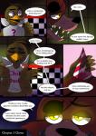 animatronic anthro avian bird canid canine chicken clothing comic digital_media_(artwork) duo english_text fazbear's_fright female five_nights_at_freddy's five_nights_at_freddy's_3 fox galliform gallus_(genus) ghost glowing glowing_eyes hat headgear headwear hi_res machine male mammal nomidot party_hat phantom_chica_(fnaf) phantom_foxy_(fnaf) phasianid robot scottgames spirit text