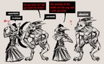 abusive anthro dialogue duo female feral male male/female masochism pain paranoid plague_doctor speech_bubble text zerauskii darkest_dungeon mythology abomination_(darkest_dungeon) plague_doctor_(darkest_dungeon) canid canine human humanoid mammal mythological_canine mythological_creature werecanid werecanine werecreature werewolf absurd_res comic english_text hi_res