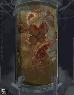 4_arms 4_breasts against_surface anthro areola aroused big_areola big_breasts bodily_fluids bone breast_squish breasts breasts_on_glass brown_body claws container containment containment_tube corruption dripping ejaculation erection eyeless feces fingers from_front_position genitals hand_on_glass hands-free herm huge_breasts intersex inviting inviting_to_sex inviting_viewer knot knotted_penis laboratory licking licking_glass looking_at_viewer multi_arm multi_breast multi_limb navel nipple_mouth nipples non-mammal_breasts non-mammal_nipples nude on_glass on_glass_surface open_mouth penile penile_spines penis penis_mouth penis_on_glass penis_squish penis_tentacles red_areola ribs saliva saliva_on_tongue saliva_splatter saliva_stain saliva_string science_fiction seductive simple_background slime smearing smearing_feces solo spiked_penis spikes spikes_(anatomy) squish sticky teeth tentacles text thick_thighs tongue tongue_on_glass tongue_out tube unusual_anatomy unusual_genitalia unusual_penis vat mrwhitebear zorrona deity feces_creature goo_creature absurd_res digital_media_(artwork) hi_res url