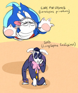 3_toes 4_fingers anthro arms_bent bent_legs black_eyes black_facial_hair black_mustache blue_body blue_clothing blue_suit blue_tail blue_trenchcoat bow_tie button_(fastener) closed_frown clothed clothed_anthro clothed_male clothing cravat dot_eyes duo ears_down facial_hair feet fingers flying frown frowning_at_viewer fur hand_on_own_face hand_pawpads long_ears looking_at_another looking_at_viewer male male_anthro mouth_closed mustache no_eyebrows noseless overweight overweight_anthro overweight_male pawpads pink_bow_tie pink_tongue pivoted_ears red_clothing red_topwear red_vest sad simple_background simple_eyes sitting smile smiling_at_another suit tail tan_background tan_inner_ear tan_pawpads text thin_eyebrows toes tongue tongue_out topwear vest white_body white_cravat white_fur randomrabbidramblings mario_bros mario_plus_rabbids_kingdom_battle mario_plus_rabbids_sparks_of_hope nintendo raving_rabbids rayman_(series) ubisoft phantom_of_the_bwahpera t.s._woodrow ghost hybrid lagomorph mammal rabbid spirit 2026 colored_sketch crossover digital_drawing_(artwork) digital_media_(artwork) english_description english_text hi_res shaded sketch