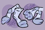 ambiguous_gender claws clothed clothing digitigrade feet foot_fetish foot_focus footwear paws sock_fetish socks solo toe_claws white_clothing white_footwear white_socks demicryptid canid canine mammal 2024 absurd_res digital_media_(artwork) hi_res sketch_page