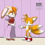 1:1 2012 after_transformation animate_inanimate anthro canid canine clothed clothing collaboration duo female fox hi_res jen_foxworth lagomorph leporid living_clothing male mammal mature_anthro mature_female meanmotorscooter miles_prower rabbit sega sonic_the_hedgehog_(series) transformation vanilla_the_rabbit