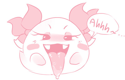 bedroom_eyes blush blush_stickers bodily_fluids bow_ribbon eyelashes fangs female front_view head_bow lidded_eyes long_tongue looking_at_viewer narrowed_eyes not_furry open_mouth open_smile saliva saliva_on_tongue seductive sigh simple_background simple_eyes smile solo speech_bubble teeth text tongue tongue_fetish tongue_out white_background unknown_artist mario_bros nintendo paper_mario lady_bow boo_(mario) ghost sphere_creature spirit english_text monochrome pink_and_white