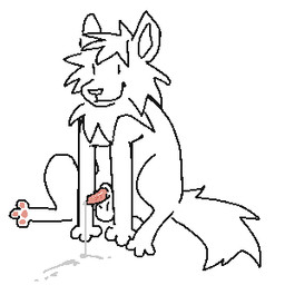 animal_genitalia animal_penis balls bodily_fluids cum cum_string feline_genitalia feline_penis feral fur genital_fluids genitals male pawpads penis sheath small_penis smile smiling_at_viewer solo tail keflanes domestic_cat felid feline felis mammal 1:1 low_res sketch