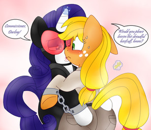 applejack_(mlp) blackbewhite2k7 blonde_hair blue_eyes catwoman equine female feral freckles friendship_is_magic green_eyes hair horn horse lesbian my_little_pony plain_background pony purple_hair rarity_(mlp) unicorn
Rating: Questionable
Score: 4
User: Blackbewhite2k7
Date: March 16, 2013