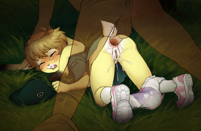 adult_on_young age_difference all_fours anal anal_penetration anthro anus blush blush_lines bodily_fluids bottomless butt clothed clothing crying diaper doggystyle duo female female_penetrated footwear forced forest forest_background from_behind_position genitals hand_on_head male male/female male_penetrating male_penetrating_female nature nature_background park_ranger penetration penile penile_penetration penis penis_in_ass plant questionable_consent rape scout_uniform sex shoes sneakers tears translucent tree vulva young niichan goodnites cherish_heart domestic_cat felid feline felis lagomorph leporid mammal rabbit hi_res
