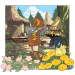 anthro book clothing duo flower forest forest_background hat headgear headwear male nature nature_background plant plantigrade ragged_clothing reading reading_book shadow_face tree soraoyogusakana final_fantasy final_fantasy_ix square_enix prince_puck_(character) vivi_ornitier avian bird black_mage_(final_fantasy) burmecian chocobo humanoid mammal rodent 1:1 hi_res