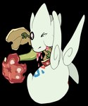 ambiguous_fluids ambiguous_gender apple chewing crush crushed_head death feral food fruit gore hard_vore plant vore littlepinebox nintendo pokemon elemental_creature flapple flora_fauna generation_2_pokemon generation_8_pokemon pokemon_(species) togetic male_(lore)