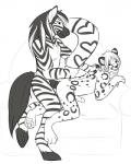 anal anthro big_dom_small_sub butt dominant duo male male/male sex size_difference stripes gothicsiamese sevrah equid equine felid leopard mammal pantherine zebra 2015 4:5 absurd_res hi_res monochrome smaller_version_at_source