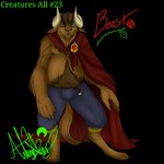 anthro belly bulge claws cloak clothing digitigrade horn male simple_background solo transparent_background fledgedragonfox beauty_and_the_beast disney grimm's_fairy_tale_classics beast_(disney) hybrid monster 1:1 alpha_channel