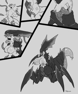 ahegao anal anal_penetration anthro arthropod_abdomen big_breasts bodily_fluids body_modification bound breast_growth breasts corruption crying dripping drooling ear_penetration encasement erection female forced gender_transformation genital_fluids genitals growth huge_breasts infestation knot large_penetration looking_pleasured male mandibles mind_break mind_control mindfuck mti_transformation multi_limb nasal_penetration nipples nude ovipositor parasite penetration penis precum precum_drip queen questionable_consent restrained restrained_by_tentacles royalty saliva scales slime solo species_transformation tail taur_transformation tears tentacles transformation until_they_like_it wings wings_tied toby_art helldivers mythology cryozen arthropod brood_commander_(helldivers) dragon hybrid insect mythological_creature mythological_scalie scalie taur terminid 5:6 absurd_res comic hi_res monochrome