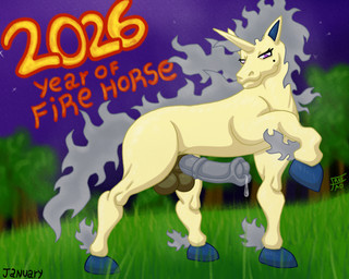 animal_genitalia animal_penis balls bedroom_eyes bodily_fluids dripping equine_genitalia equine_penis feral fire forest forest_background genital_fluids genitals hooves horn looking_at_viewer looking_down male markings mole_(marking) narrowed_eyes nature nature_background night penis plant precum precum_drip presenting presenting_penis purple_eyes raised_leg seductive silver_mane silver_penis solo tree yellow_body freetao chinese_zodiac nintendo pokemon year_of_the_horse silver_(freetao) equid generation_1_pokemon mammal pokemon_(species) rapidash shiny_pokemon 2026 5:4 hi_res