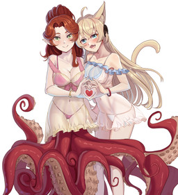babydoll blush breast_squish breasts breasts_frottage clothing duo female female/female lingerie nightgown panties split_form squish tentacles translucent translucent_clothing underwear nico-mo animal_humanoid aquatic aquatic_humanoid cat_humanoid cecaelia cephalopod cephalopod_humanoid felid felid_humanoid feline feline_humanoid humanoid mammal mammal_humanoid merfolk mollusk mollusk_humanoid octopus_humanoid hi_res