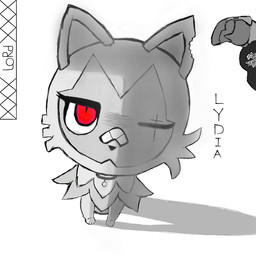 ambiguous_gender bandage bite_mark collar death feral red_eyes scar xxxlordxxx nintendo pokemon lydia_(xxxlordxxx) domestic_cat felid feline felis generation_9_pokemon mammal pokemon_(species) sprigatito 1:1 hi_res