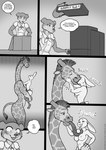 2022 5_fingers anthro areola beastars blush box breasts canid canine canis clothed clothing comic container dialogue digital_media_(artwork) domestic_rabbit dwarf_rabbit electronics english_text extreme_french_kiss eyes_closed female fingers freckles_(artist) french_kissing giraffe giraffid greyscale haru_(beastars) juno_(beastars) kissing lagomorph larger_anthro legwear leporid long_tongue mammal monochrome netherland_dwarf_rabbit nipples onomatopoeia oryctolagus pattern_clothing pattern_legwear pivoted_ears rabbit size_difference smaller_anthro smaller_female sound_effects speech_bubble striped_clothing striped_legwear stripes television text tongue tongue_out underwear url video_cassette wolf