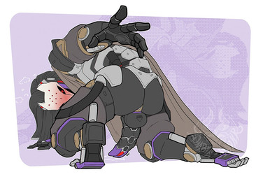 armor clothing faceless faceless_character faceless_male frustrated genitals machine male masturbation penis pent_up robotic solo speech_bubble teratophilia text zombie_maykr blizzard_entertainment overwatch ramattra humanoid omnic robot robot_humanoid comic