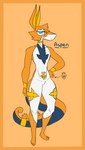 alternate_color anthro anthrofied blue_eyes choker eyewear female flat_chested fleur-de-lis glasses hair jewelry necklace orange_body orange_hair pokemorph solo shewiff nintendo pokemon aspen_(shewiff) fan_character generation_5_pokemon pokemon_(species) serperior shiny_pokemon hi_res