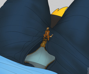animal_genitalia anthro balls bottomwear close-up clothed clothing crotch_shot denim denim_bottomwear denim_clothing duo eyes_closed genitals jeans macro male micro micro_in_lap micro_on_macro nude open_bottomwear open_clothing open_jeans open_pants open_zipper pants sheath size_difference struggling underwear unzipped zipper weaselclaw slaika_(weaselclaw) werther domestic_ferret mammal mustelid musteline true_musteline weasel hi_res