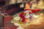 anthro anthrofied armor building cape chair clothing furniture inside male melee_weapon plant pokemorph roman seat solo sword tree weapon senz nintendo pokemon spartan_(roman) eeveelution flareon generation_1_pokemon pokemon_(species) 2016 hi_res