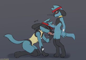 3_toes 4_fingers accessory anthro anthro_on_anthro anthro_penetrated anthro_penetrating anthro_penetrating_anthro blue_body blue_fur blue_tail breasts butt chest_spike clothed clothed_anthro clothed_female clothed_male clothing duo erection eyes_closed feet fellatio female female_penetrated fingers fur genitals hand_on_head hand_on_penis hand_spike headband headgear headgear_only headwear headwear_only holding_penis kneeling larger_female larger_penetrated looking_at_another looking_down looking_down_at_another male male/female male_penetrating male_penetrating_female mostly_nude mostly_nude_anthro mostly_nude_female mostly_nude_male oral penetration penile penis penis_in_mouth red_eyes red_headband sex side_view simple_background size_difference smaller_male spikes spikes_(anatomy) tail toes sealer4258 nintendo pokemon generation_4_pokemon lucario pokemon_(species) riolu 2025 digital_media_(artwork) hi_res brother_(lore) brother_and_sister_(lore) incest_(lore) sibling_(lore) sister_(lore)