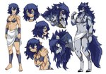 anthro blue_eyes bra breasts clothing female hair human_to_anthro long_hair navel red_eyes simple_background solo species_transformation tail transformation underwear rekidesu mythology tsukiko_(rekidesu) canid canine canis human mammal mythological_canine mythological_creature werecanid werecanine werecreature werewolf wolf digital_media_(artwork) hi_res model_sheet