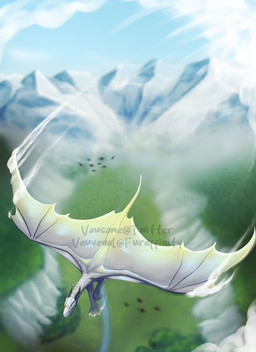 cloud contrail feral flying high-angle_view horn male mountain solo wings vauvenal_(artist) mythology maglos dragon mythological_creature mythological_scalie scalie 2023 absurd_res digital_drawing_(artwork) digital_media_(artwork) hi_res