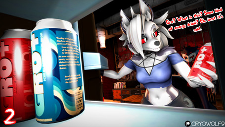 ambiguous_gender anthro appliance bedroom bodily_fluids female fridge kitchen_appliance sitting solo sweat text cryowolf9 hellaverse helluva_boss mythology loona_(helluva_boss) stolas_(helluva_boss) canid canid_demon canine demon hellhound mammal mythological_canine mythological_creature 16:9 3d_(artwork) 4k absurd_res digital_media_(artwork) english_text hi_res widescreen