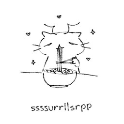 ambiguous_gender antennae_(anatomy) anthro bowl chopsticks container eating eating_food floating_heart food front_view heart_symbol holding_chopsticks holding_object lidded_eyes noodles nude onomatopoeia simple_background slurping solo sound_effects sparkles text whiskers sillycritterz domestic_cat felid feline felis mammal 1:1 2023 english_text monochrome