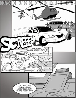 accessory aircraft assault_rifle bald betrayal car car_seat dialogue group gun helicopter human_only male military necktie not_furry ranged_weapon rifle soldier surrounded surrounded_by_weapons text vehicle warrior weapon chris_fischer jeep human mammal comic english_text hi_res