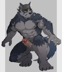 abs anthro balls bandanna bandanna_only biceps biped black_nose blue_eyes blush brown_eyebrows claws clenched_teeth clothing crouching ear_piercing ear_ring erection eyebrows fur genitals glans grey_body grey_fur grey_pubes grey_tail headgear headgear_only headwear headwear_only humanoid_genitalia humanoid_hands humanoid_penis kerchief kerchief_only male mostly_nude multicolored_body multicolored_fur muscular muscular_anthro muscular_male navel nipples pecs penile penis piercing pubes red_glans ring_piercing solo tail teeth thick_eyebrows triceps two_tone_body two_tone_fur two_tone_tail white_balls white_body white_fur white_penis white_tail 5cm dudedle neumokun stakeho_lder kemo_coliseum volga_(kemo_coliseum) canid canine canis domestic_dog husky mammal nordic_sled_dog spitz 2021 absurd_res digital_media_(artwork) full-length_portrait hi_res portrait