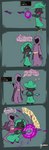 black_body black_fur clothed clothing duo eyewear fur glasses hat headgear headwear hood male scarf staff text arashidrgn deltarune noita undertale_(series) noita_(character) ralsei bovid caprine goat humanoid mammal absurd_res comic hi_res