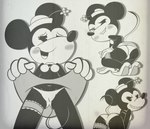 anthro bent_over blush boat bra camel_toe clothed clothing female looking_back navel panties presenting smug solo underwear upskirt vehicle watercraft weirdkoaladream disney steamboat_willie minnie_mouse mammal mouse murid murine rodent black_and_white hi_res monochrome