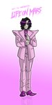 black_hair clothed clothing cosplay gloves hair hair_over_eye handwear looking_at_viewer machine male necktie not_furry one_eye_obstructed reflection smile solo standing suit mrgwynplaine david_bowie_(artist) real_world undertale undertale_(series) david_bowie mettaton mettaton_ex android humanoid robot robot_humanoid 1:2 absurd_res better_version_at_source crossover full-length_portrait hi_res irreplaceable_bvas portrait