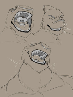 anthro fluffy male open_mouth solo swallowing teeth vore koshquasar max_upshur aquatic fish shark absurd_res hi_res