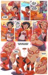 all_fours anthro arcanine battle black_hair blaziken breasts butt butt_expansion chesshire comic dragonair electronics english_text expansion eyewear female female/female feral feral_transformation forced forced_transformation fur gender_transformation generation_1_pokemon generation_3_pokemon glasses group hair headphones hi_res human human_to_feral loss_of_speech male mammal mane mtf_transformation nintendo nipples orange_body orange_fur pokeball pokemon pokemon_(species) pokemon_speak purple_body red_body red_hair species_transformation text transformation transformation_by_pokeball transformation_sequence verbal_reaction_to_tf