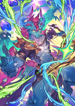 5_fingers abs anthro claws fingers green_body hair holding_object holding_staff horn looking_up magic male muscular muscular_male navel red_hair smile solo staff tail yellow_eyes wolftapioca mythology dragon mythological_creature mythological_scalie scalie 2026 absurd_res digital_media_(artwork) hi_res