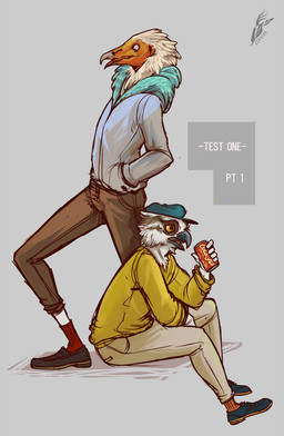 anthro beak beverage beverage_can biped blue_body blue_feathers bottomwear brown_bottomwear brown_clothing can cheek_tuft clothed clothing container dipstick_beak drinking duo facial_tuft feather_hair feather_tuft feathers flat_cap footwear grey_background grey_beak grey_body grey_clothing grey_feathers grey_topwear hair hand_in_pocket hat head_tuft headgear headwear holding_can holding_container holding_object hoodie humanoid_hands leaning leaning_forward legwear looking_away looking_down male mane mane_hair multicolored_beak open_beak open_mouth pants pockets pseudo_hair pupils shoes side_view simple_background sitting socks soda standing tan_bottomwear tan_clothing text topwear tuft two_tone_beak white_body white_feathers white_pupils yellow_beak yellow_clothing yellow_sclera yellow_topwear korbin coca-cola accipitrid accipitriform avian bird egyptian_vulture old_world_vulture osprey vulture 2017 digital_media_(artwork) english_text full-length_portrait hi_res portrait watermark