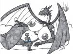 anthro big_breasts black_body blue_nipples breasts clothed clothing female group membrane_(anatomy) membranous_wings nipples wings mutantnight microsoft minecraft mojang mythology xbox_game_studios baby_creeper endie fan_character iron_boy jean_(minecraft) arthropod creeper_(minecraft) dragon ender_dragon enderman mythological_creature mythological_scalie scalie hi_res